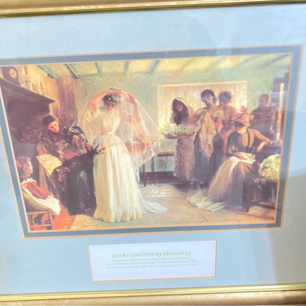Framed Irish Wedding Blessing Art Print